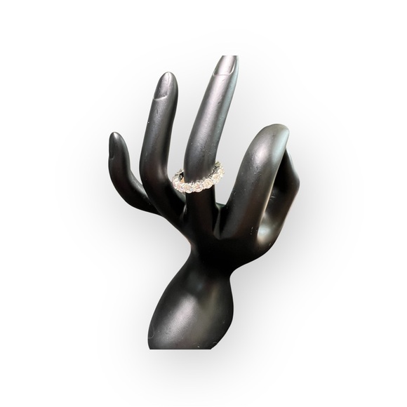 Size 7 Sterling Silver 925 Moissanite Ring - Picture 1 of 10